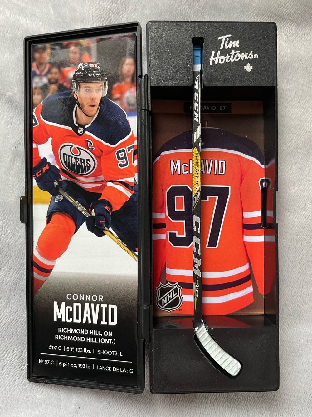 Tim Hortons NHL Superstars Collectable Sticks 2020 - Connor McDavid